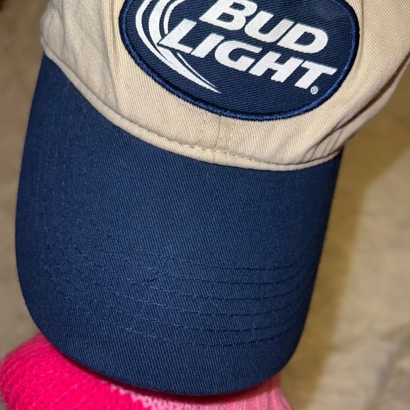 Vintage Bud Light Logo Baseball Hat Anheuser Busch Beer - Picture 3 of 5
